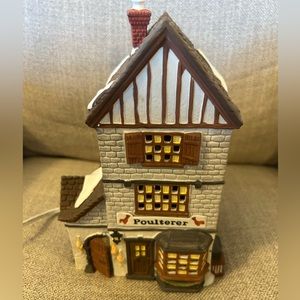 1988 Dept 56 Dickens Village Poulterer Power Cord Christmas Lighted